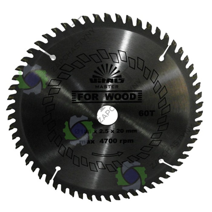 Диск отрезной (по дереву, 185х2,5х20, T60) Rg 1912XCla-48