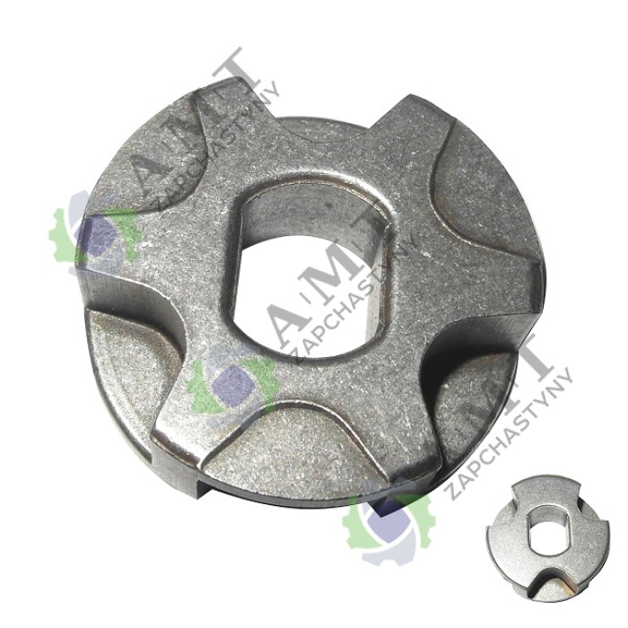 Диаметр внешний - 30 мм<br>Диаметр внутренний - 12х9 мм<br>Толщина - 8 мм<br>6 лучей