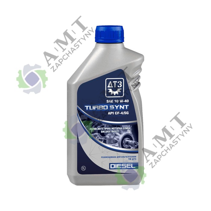 Масло моторное ДТЗ TURBO SYNT DIESEL 10W-40API CF-4/SG, канистра 1л ПЭ