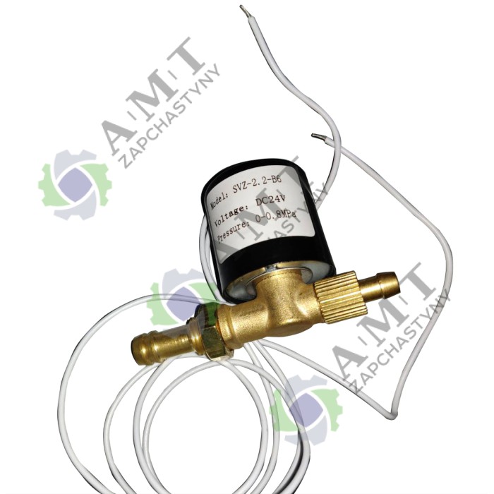 Клапан электромагнитный (соленоид) (DC 24V, 0/0.8мПа. D=5/8мм) СПАВ-255НДР