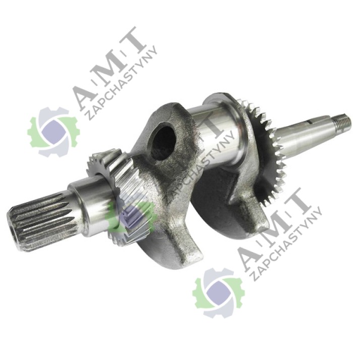 Вал коленчатый ДБ 168FA (шлицы-19 шт., D=20 мм) редукторный (кованый)