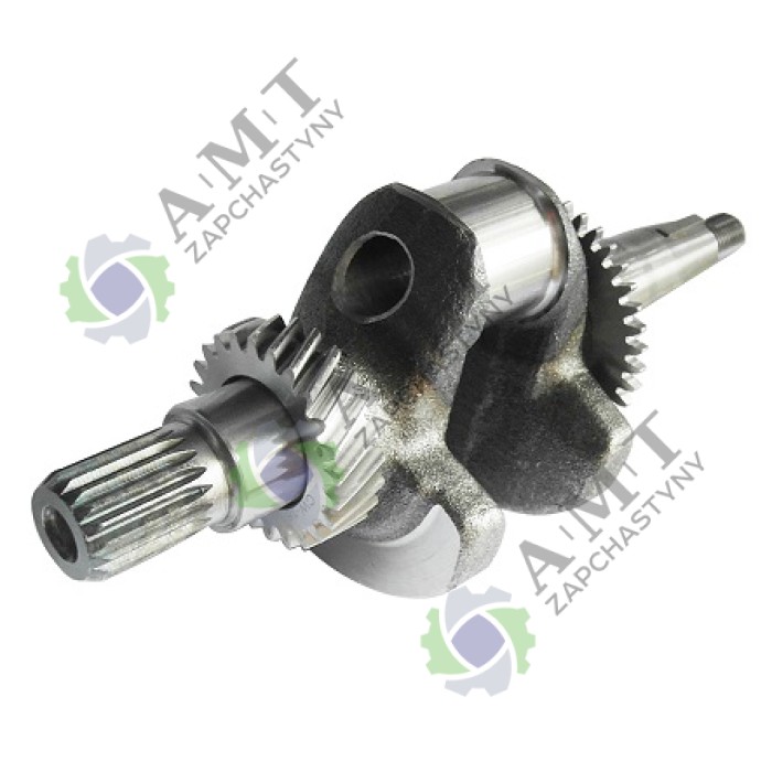 Вал коленчатый ДБ 168FB (шлиц- 19 шт, D= 20 мм) редукторный (кованый)