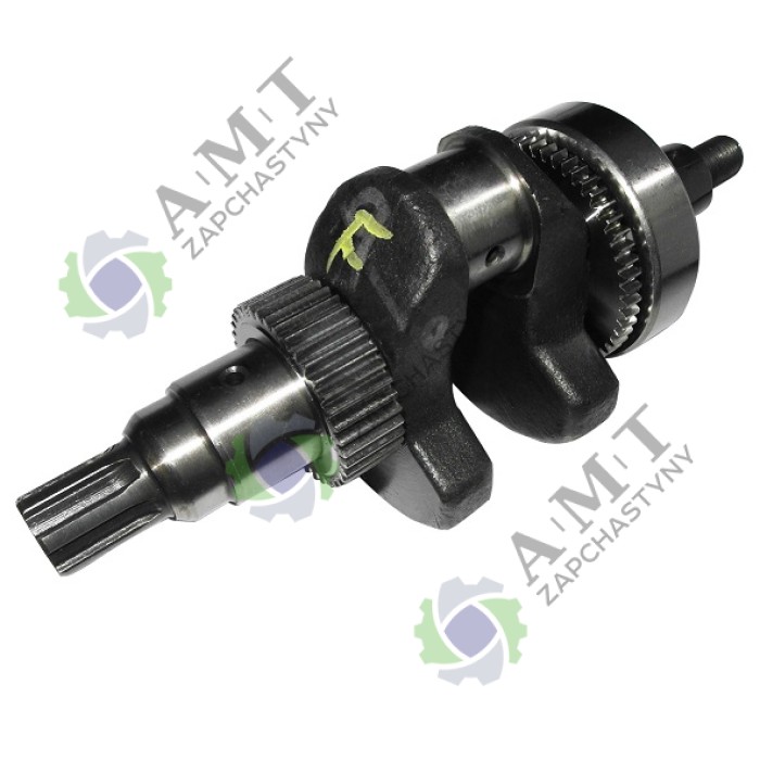 Вал коленчатый ДД 186F (шлиц-6 шт., D=25 мм) (кованый)