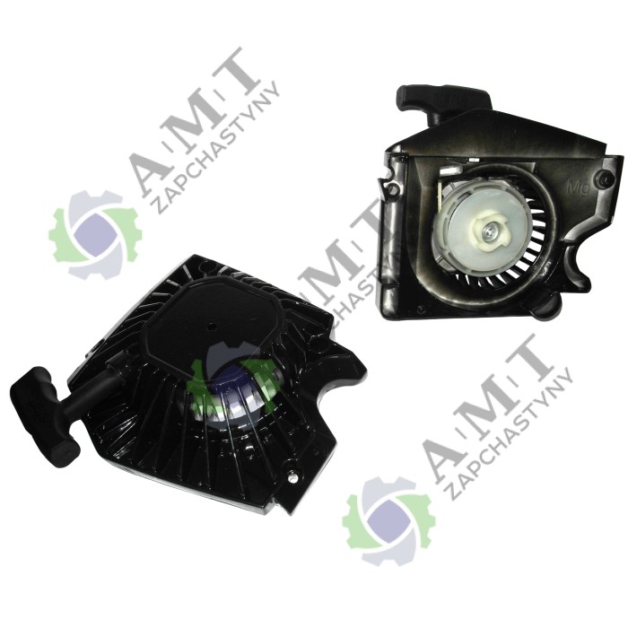 Стартер (плавний пуск, 4 зач. метал) (чорний) (СБ-2) бензопили 45сс/52сс