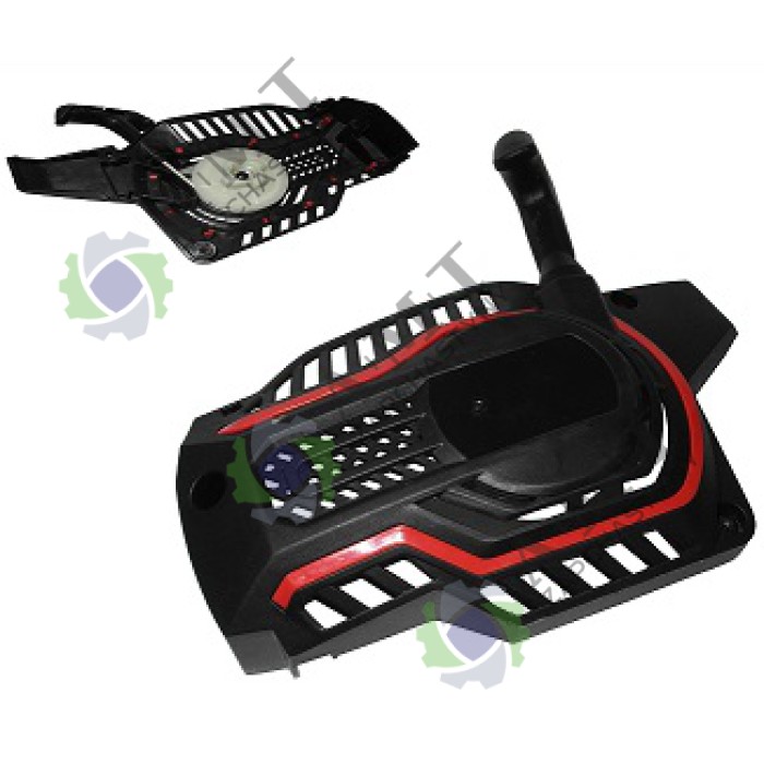 Стартер (4 зач.пластик,чорний з червоним) (СБ-7) бензопили Vitals 38/40сс