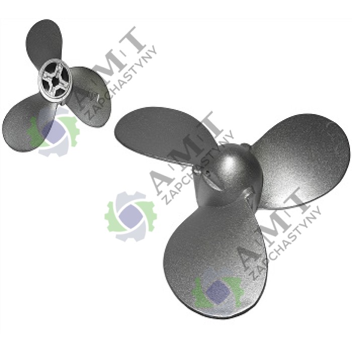 Гвинт (D=180 мм, d=10 мм, штифт 3 мм) (силумін) двигуна човнового