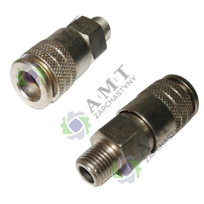 Перехідник швидкознімний (1/4, з клапаном, тато) компресора