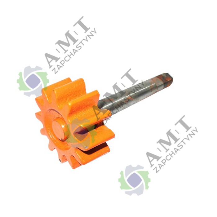 Вал ведучий (з шестернею)(D=17 мм, L=150 мм, зріз) бетономішалки