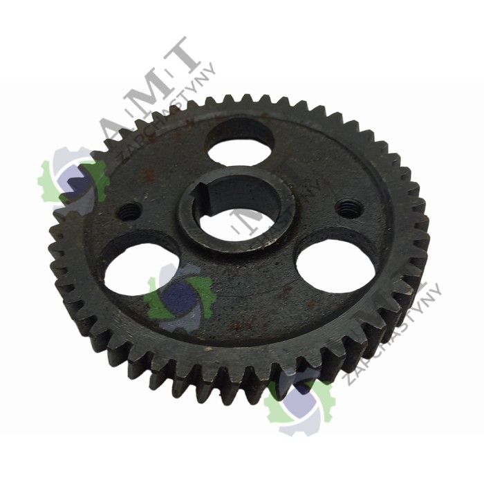 Шестерня балансировочного вала R185/190/192/195 (z=51, 3 отв., под шпонку, косой зуб)