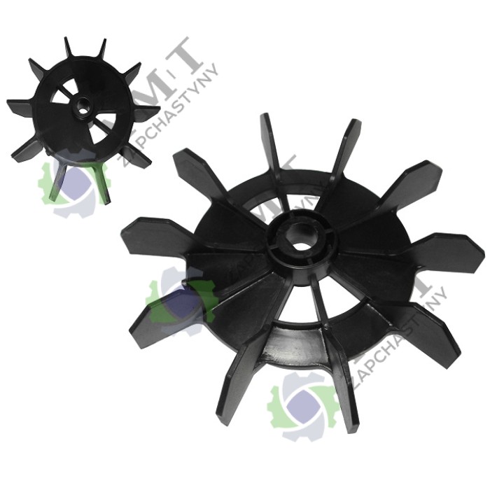 Крильчатка охолодження (D=135 мм, d=14 мм, під зріз, пластик) компресора