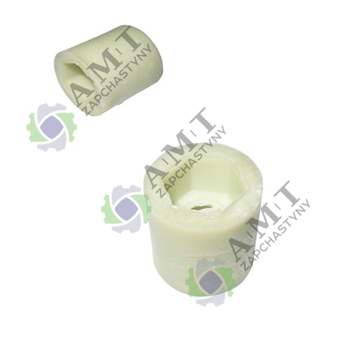 Муфта насоса перекачування пестицидів (пластик)(D=26мм L=26мм шестигранник 15/17мм) мотообприскувача