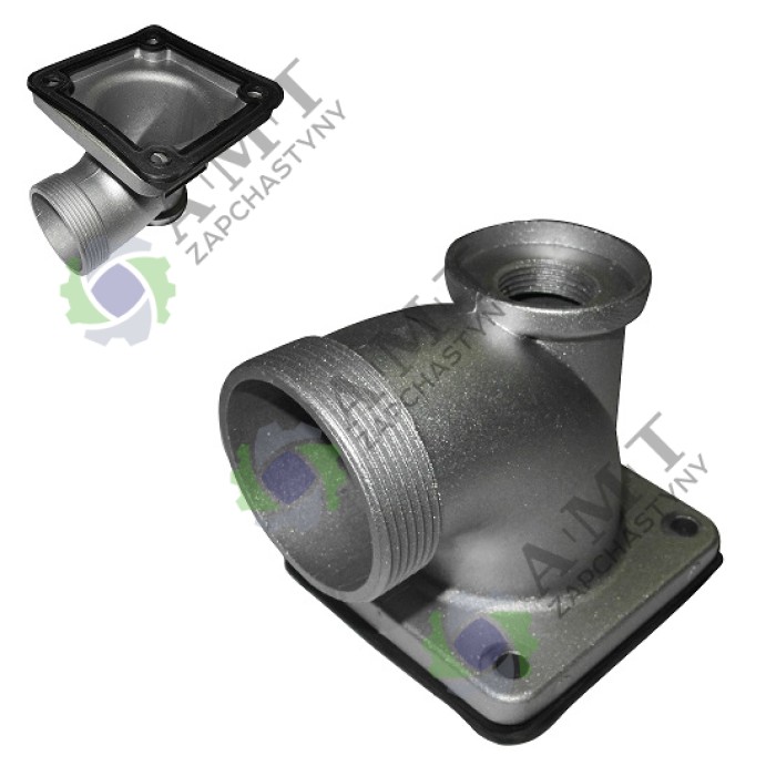 Патрубок корпусу насоса (D=50 Б) (вихідний) мотопомпи