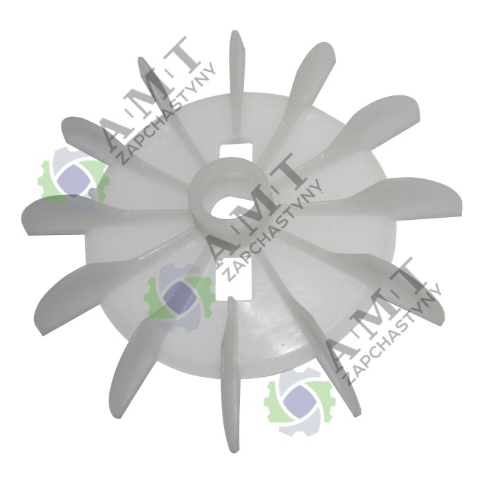 Крильчатка охолодження (D=158 мм, d=19 мм, під зріз, пластик) компресора