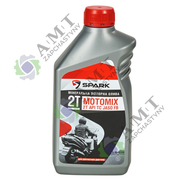 Масло моторное для малых 2-х тактных двигателей SPARK 2T API TC JASO FB, канистра 1л ПЭ