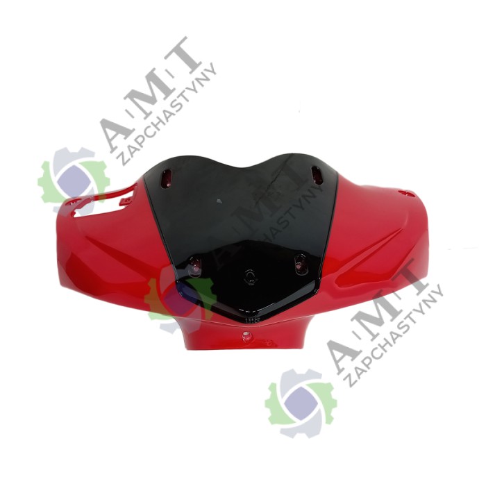 Облицовка руля передняя черно-красная SP150S-17R