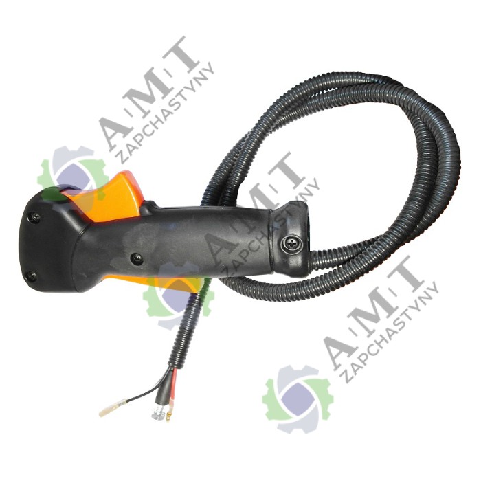 Ручка газа (с кнопкой-фиксатором) (черная) мотокосы Vitals 5231na, 6232pa