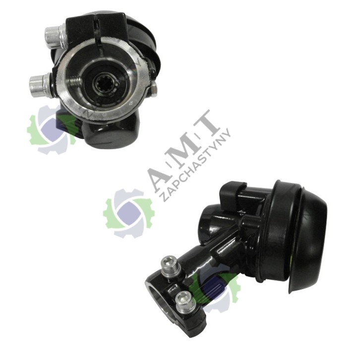 Редуктор (d=28 мм, 9 шліць) (чорний, з кнопкою) мотокоси Vitals 40/44