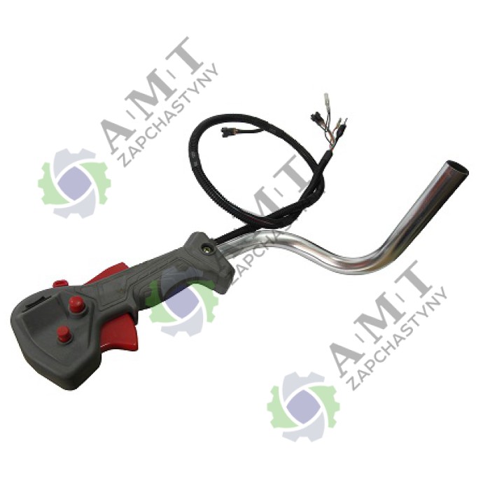 Ручка газу (під електрозапуск) (сіра) мотокоси Vitals