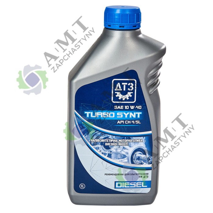 Масло моторное ДТЗ TURBO SYNT DIESEL 10W-40API CH-4/SLканистра 1л ПЕ
