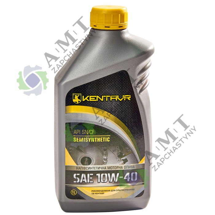Масло моторное KENTAVR SEMISYNTHETIC 10W-40API SN/CF, канистра 1л ПЭ