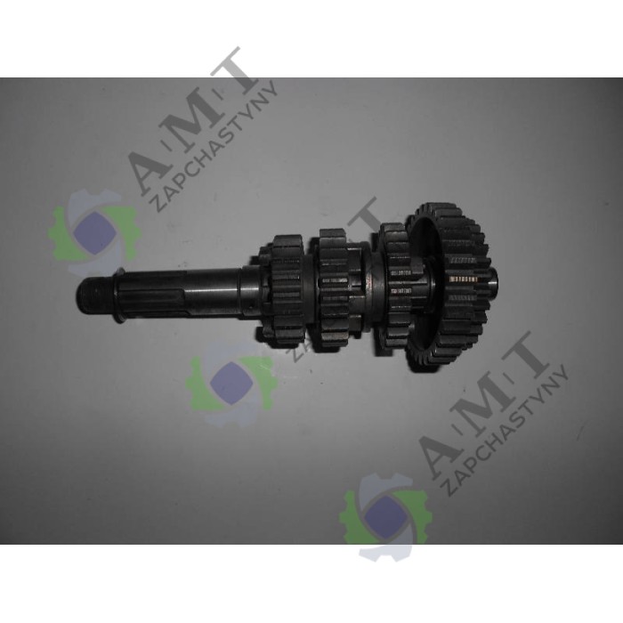 Вал КПП вторичный в сборе (резьба) FT150ZH,FT200ZH,GW200ZH-E,FT200ZH-8/ДТЗ МТ200-2