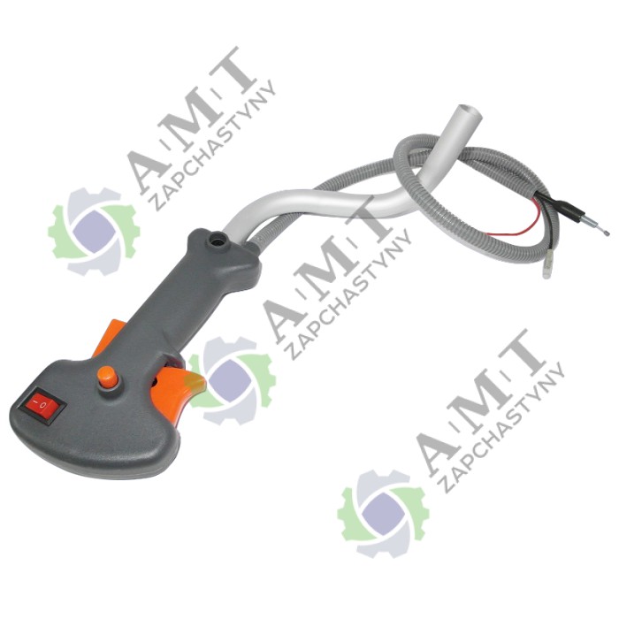 Ручка газу (кнопка збоку) (сіра) мотокоси Китай 40/44