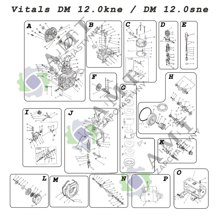 Стартер в сборе DM6.0s-1