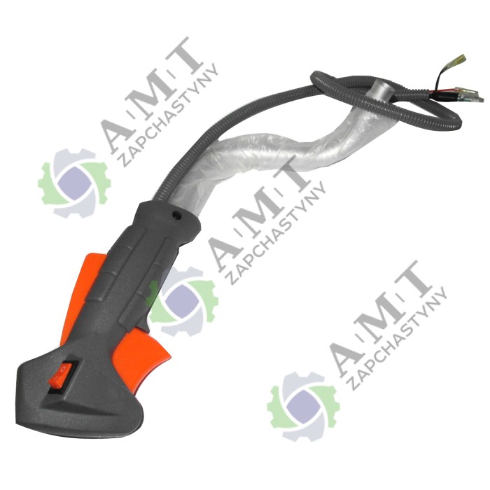 Ручка газа (с кнопкой прямой)(серая) BT 311-4a-57-58