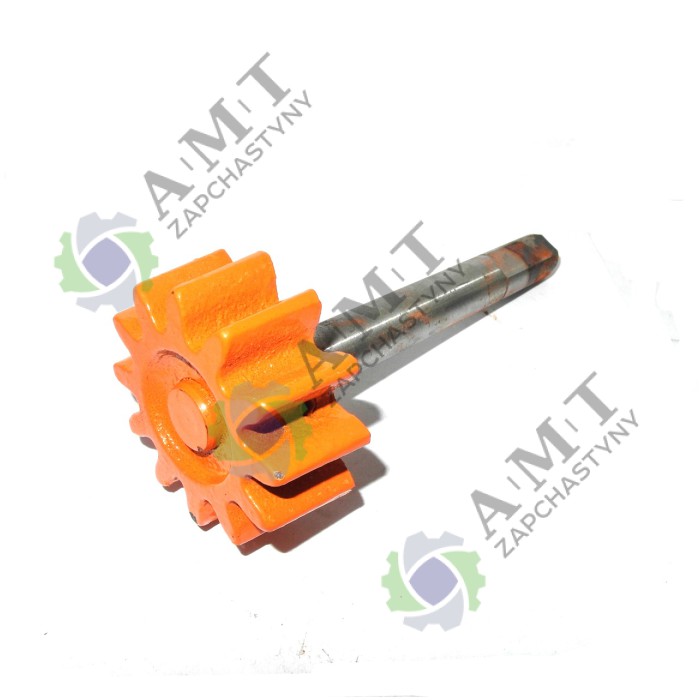 Вал ведущий (с шестерней)(D=17 мм, L=155 мм, срез) БМ-125Е-44,45,47