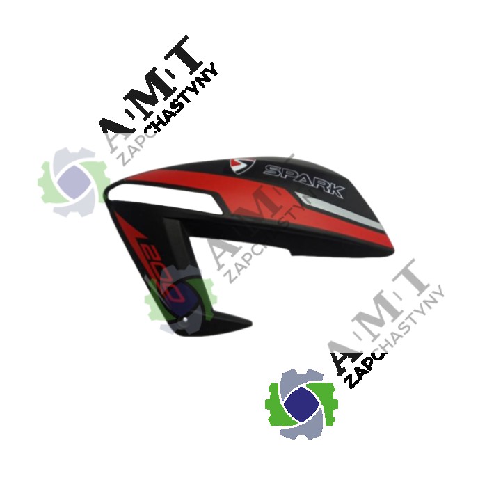 Облицовка топливного бака боковая левая красный SP200R-27