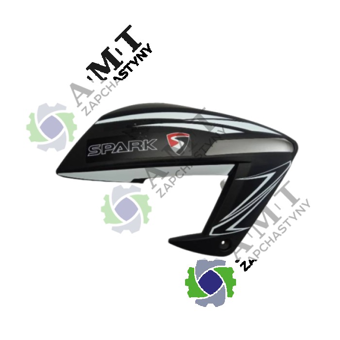 Облицовка топливного бака боковая правая черная SP200R-27
