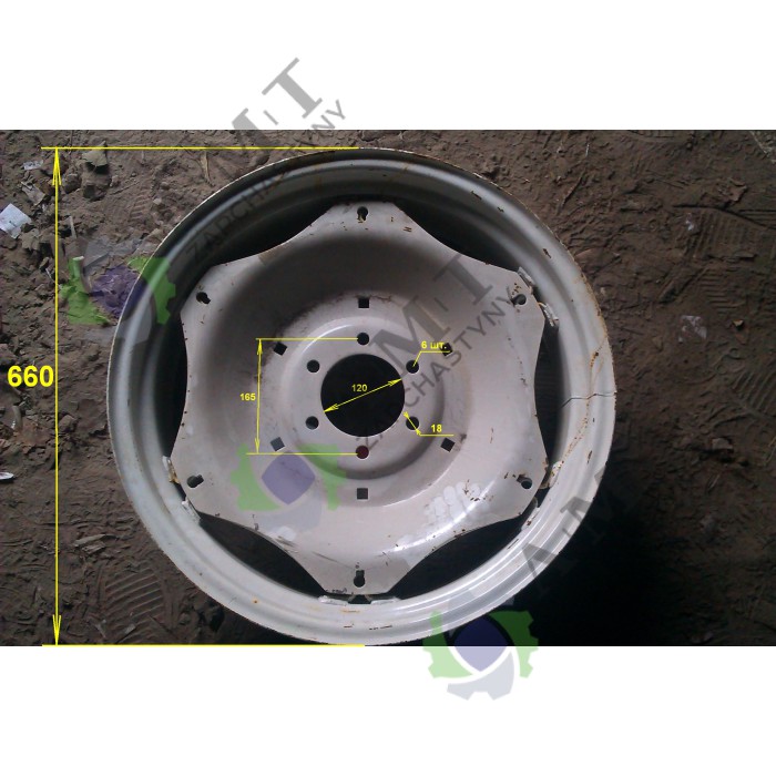 Диск заднего колеса 9,5x24 DF240/244